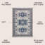 Tapis bleu / gris clair Blough-565106758