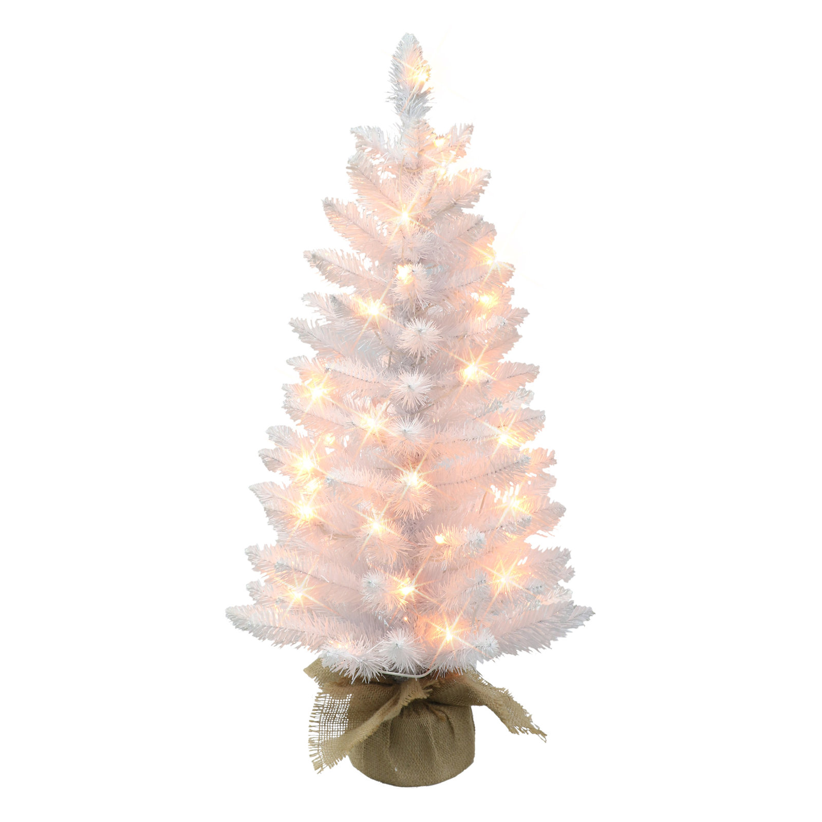 36' Lighted Artificial Fir Christmas Tree