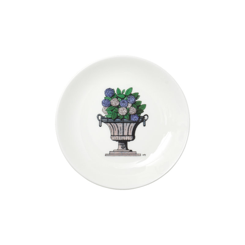 Assiette 5 po Thibaud Herem Objet (hortensia)