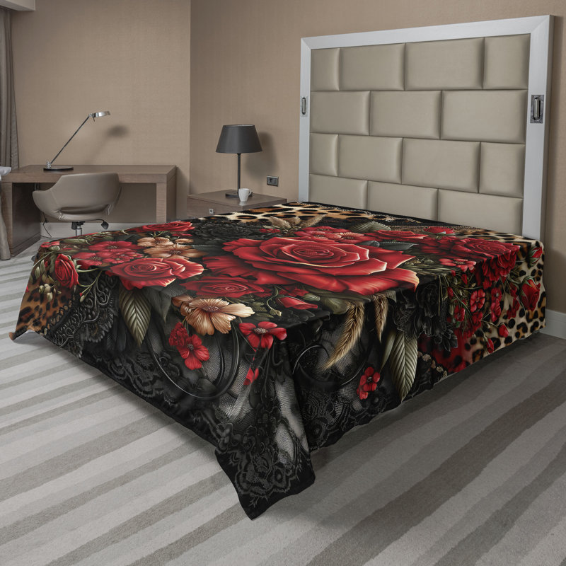 Polyester Floral Flat Sheet, King Flat Sheet