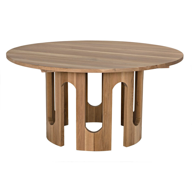 Kirill Round Solid Oak Dining Table