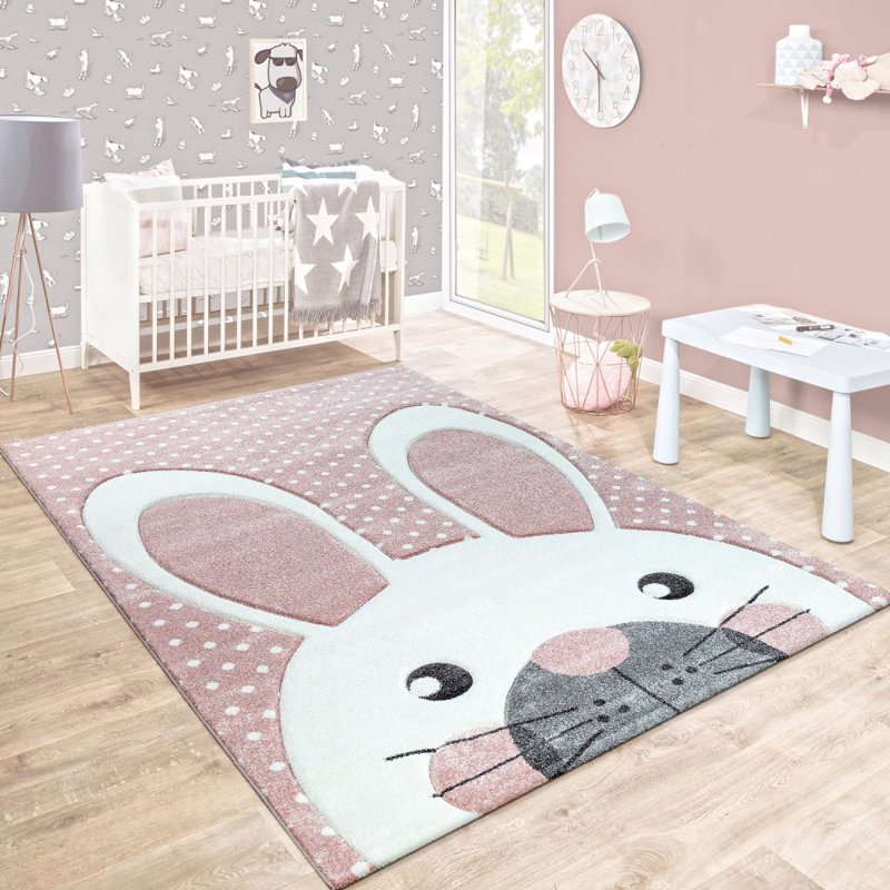 Ryanne Flatweave Pink Rug, Rectangular 160 x 230cm