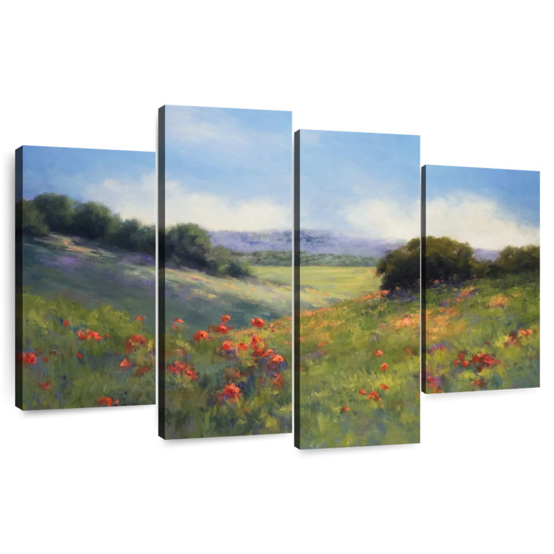 Alvord Poppies With A View, 48" H x 75" W