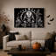 Art mural sur toile noir et blanc-1422313034