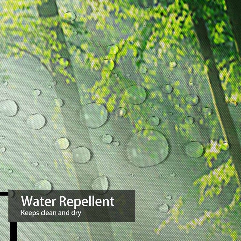 Rideau de douche à 12 crochets Forest Forest, L 72 po x l 72 po