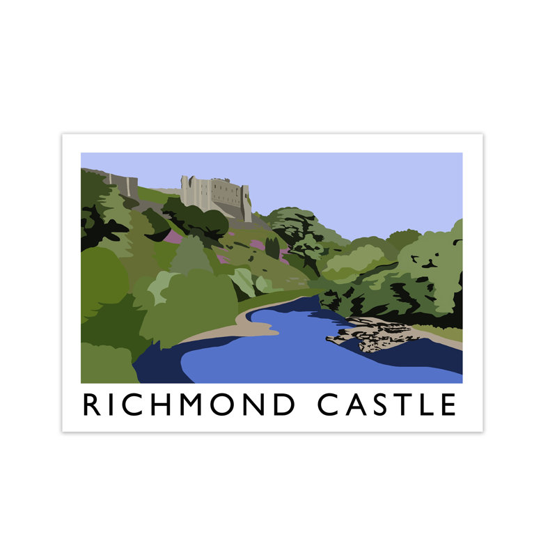 Richmond Castle by Richard O'Neill - Print, 59.4cm H x 84.1cm W x 3cm D, Unframed