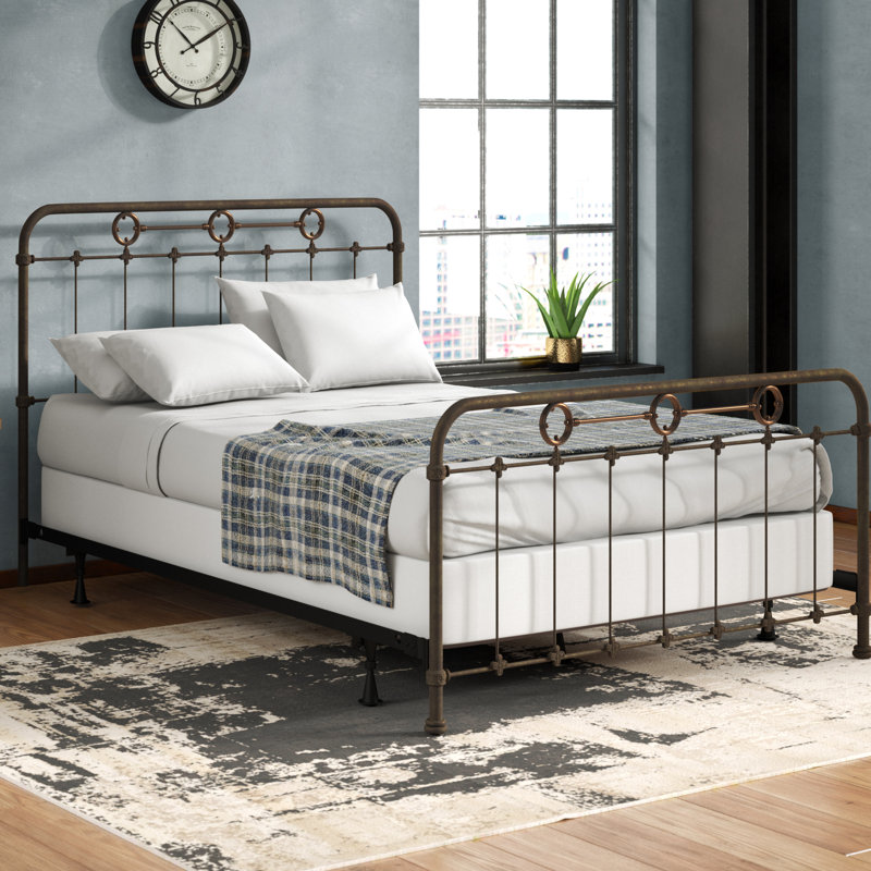Metal Open-Frame Bed, Queen