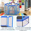 Trampoline hexagonale pour enfants avec enceinte sécuritaire-128767196