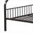 Twin XL Over Queen Bunk Bed Frame, Metal Construction with Built-In Access Ladder, Classic Silver Finish