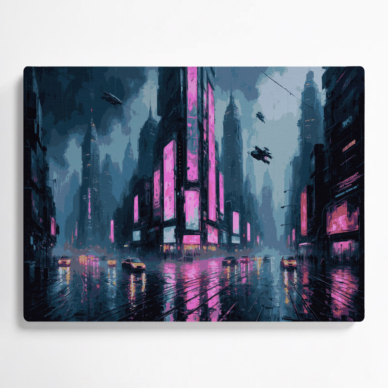 Art mural gris Sci Fi Cyberpunk