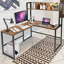 L-Shaped Metal Base Writing Desk-21018368