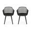 Chaise en coquelicot (ensemble de 2), chaise