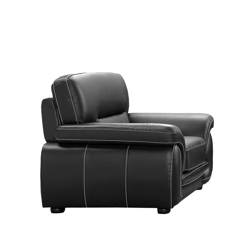 Fauteuil club de 43 po de largeur, Noir