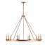 Lustre en roue de chariot à 10 lumières de style bougie Natividad-731434007-777240591