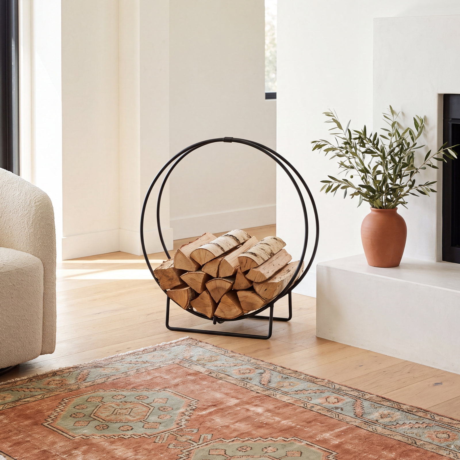 Abdull 24'' W Metal Log Rack