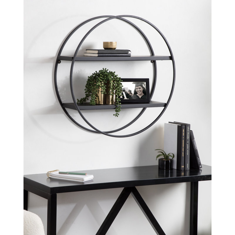 Tablette décorative 2 pièces Vasquez, Noir