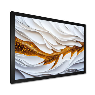 Décoration murale blanche abstraite spectre fractal de sérénité II