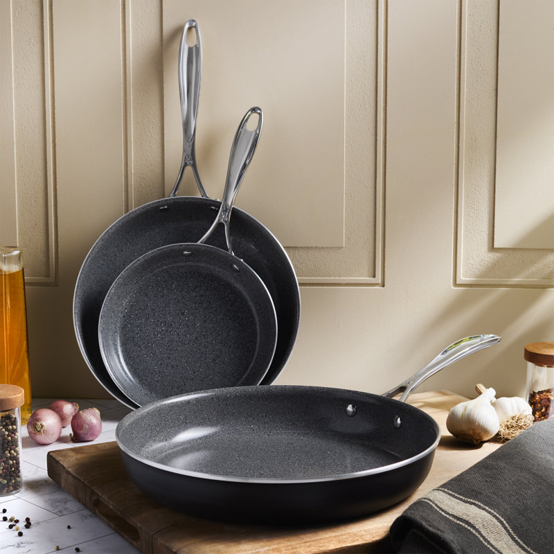 Henckels Capri Ceramic 3-Pc Aluminum Ceramic Nonstick Fry Pan Set