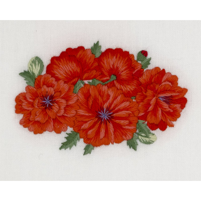 Poppies Bouquet Tissue Box Cover