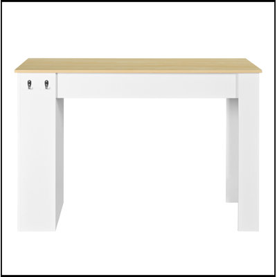 Nichols with Foldable Tabletop, 2-Door Storage Cabinet and Adjustable Shelves