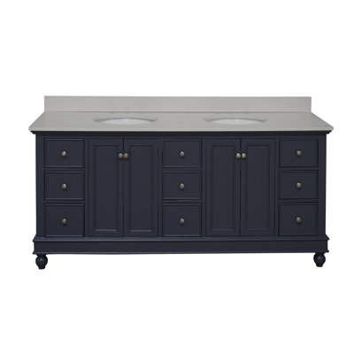 Ferdinand 72'' Double Bathroom Vanity with Top
