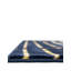 Tapis contemporain bleu marine et doré Omotayo-1720428812