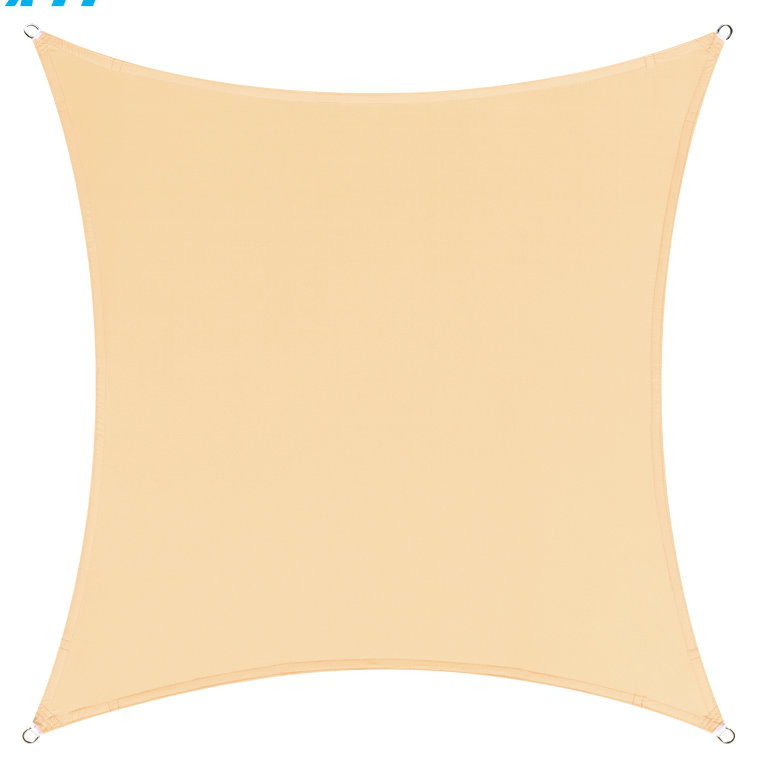 Voile d'ombrage carré imperméable Colourtree Customize, Beige, 8 pi x 20 pi