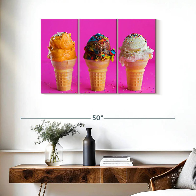 Yarlin Sundae Ice Cream Cones, 24" H x 38" W