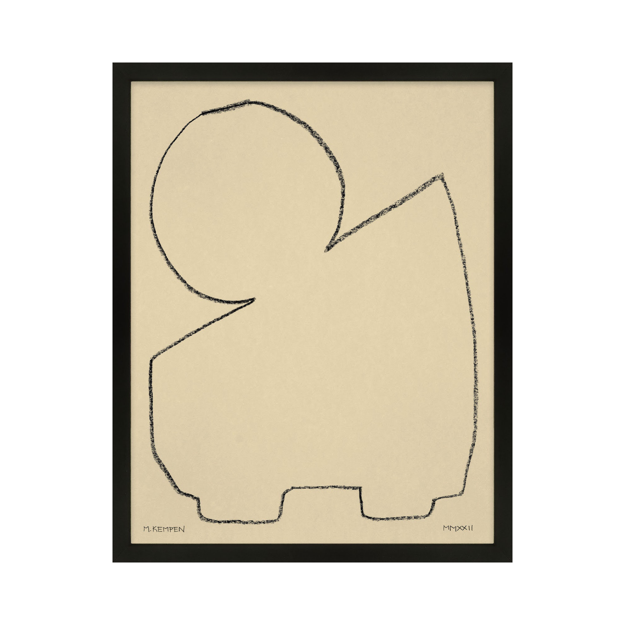 Sand 1 by Michael Kempen, Black Framed, 30" W x 38" H