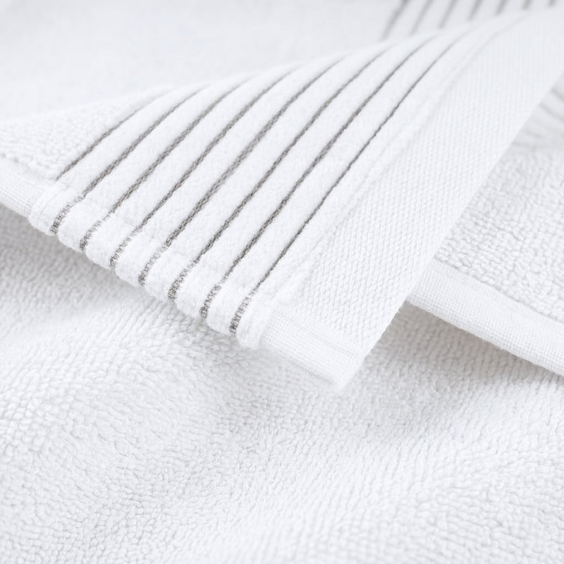 Towels 100% Cotton Plush Mulit-Size Set, White