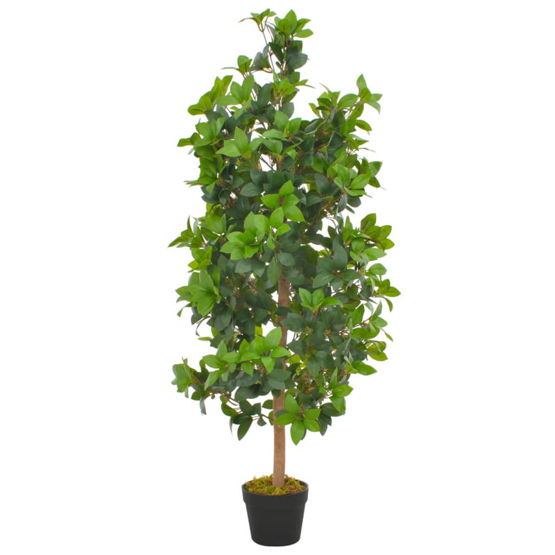 120cm Faux Laurel Tree in Wood Pot