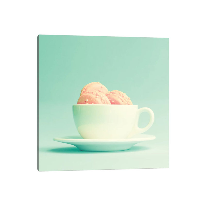 Mint And Rose by Caroline Mint - Wrapped Canvas Painting, 30.48 cm H x 30.48 cm W