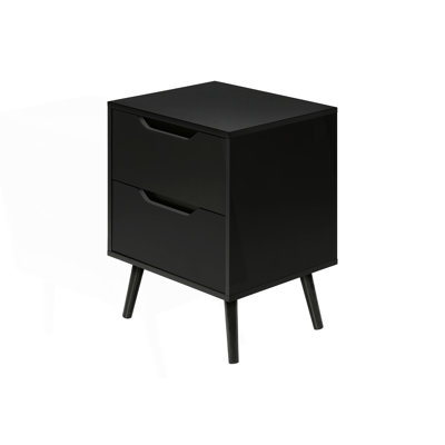 Modern Nightstand With 2 Storage Drawer, Side Table