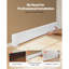 Plinthe chauffante 6 pi Basic Series standard pour chambre à coucher blanc-117290057