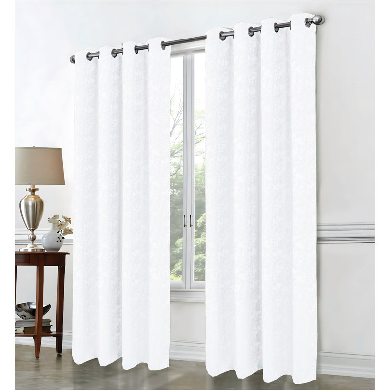 Rideau de fenêtre Calypso Shimmer, Blanc