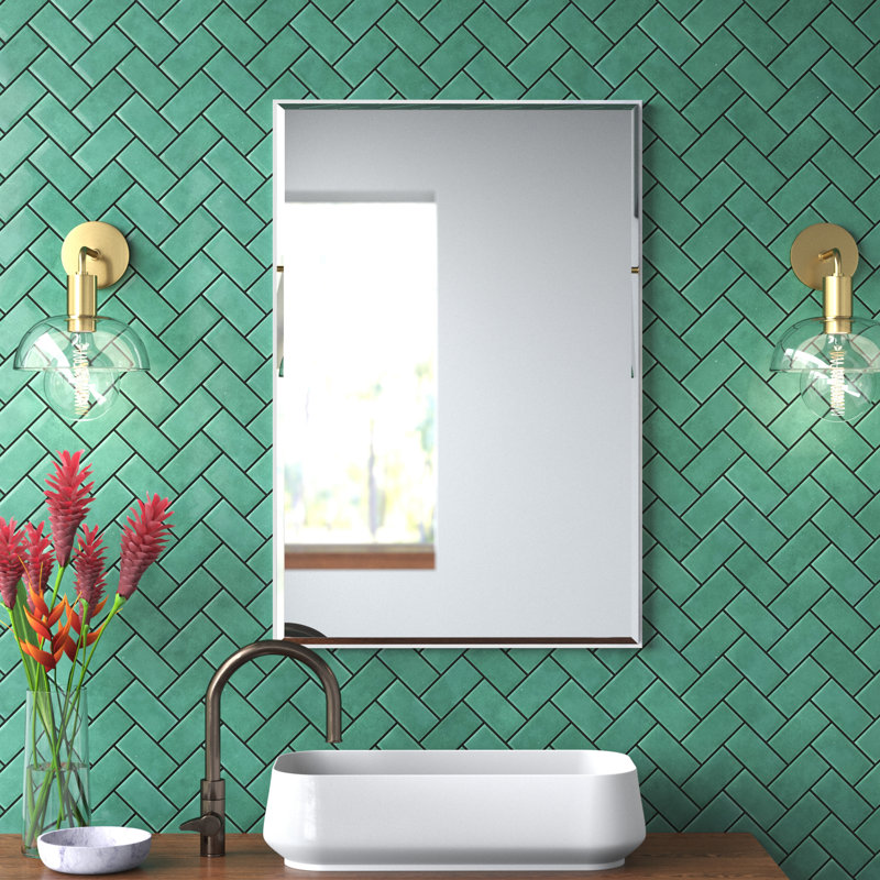 Logsdon Flat Mirror, 18" x 24", White