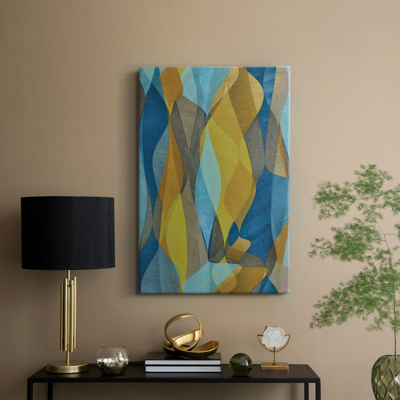 Cascade colorée II - galerie Cavas sur mesure, H 18 po x l 12 po