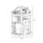 Solid wood rotating makeup storage box Retro dressing table desktop cosmetics storage box