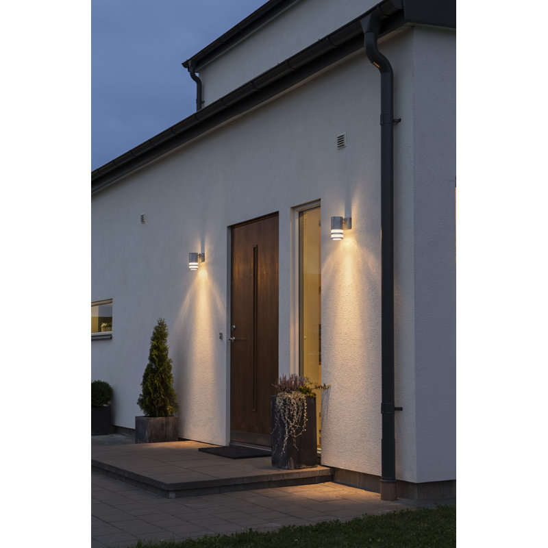 Modena 15.5cm H Outdoor Armed Sconce, RAW Galvanised Steel