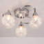 Humboldt Glass Semi Flush Mount