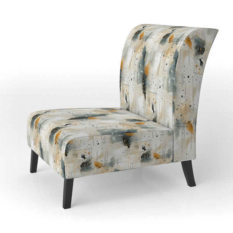Motif géométrique urbain - Fauteuil de chambre rembourré moderne et contemporain