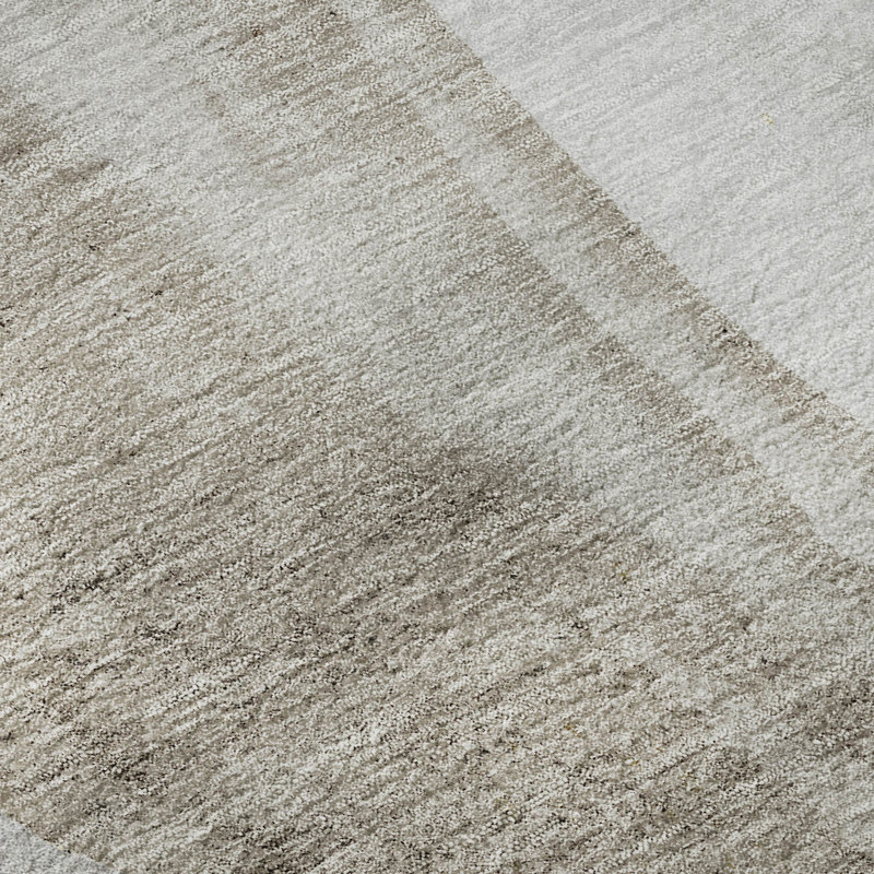 Premium Machine Washable Prisco Charcoal Rug, Rectangle 3' x 5'