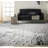 Abstract Machine Woven Black Area Rug-65714225