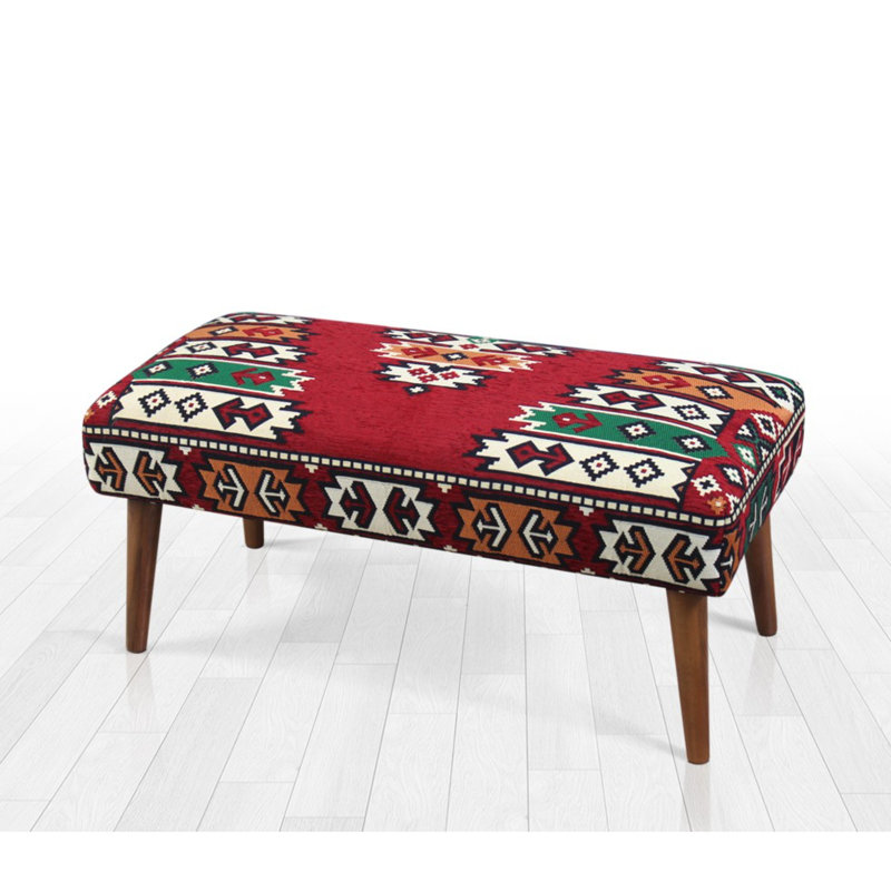 Parkton 91cm Wide Rectangle Ikat Cocktail Ottoman