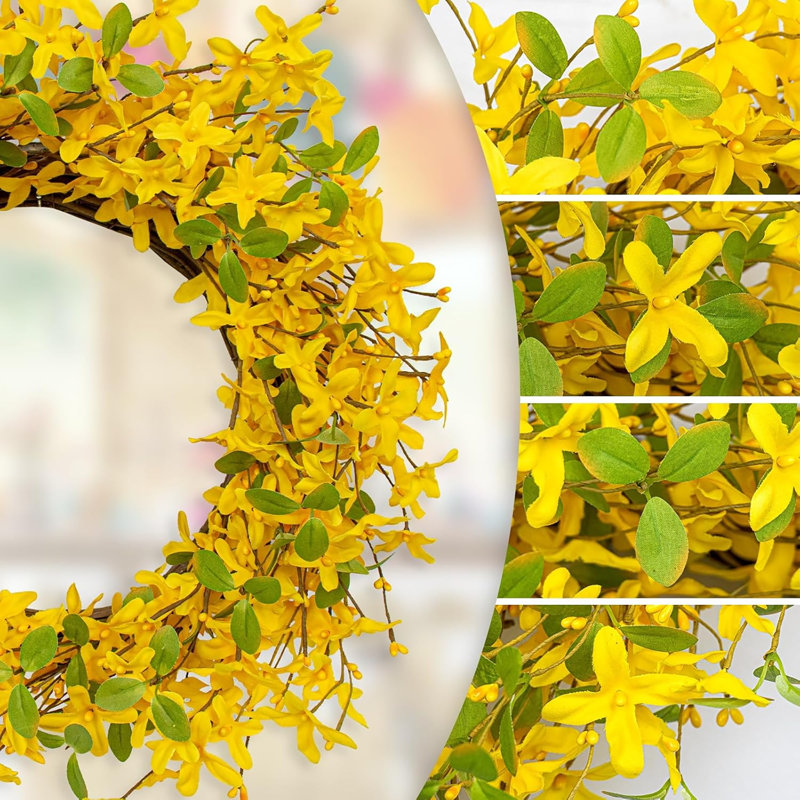 22 Inches Spring Wreath Artificial Spring Wreaths