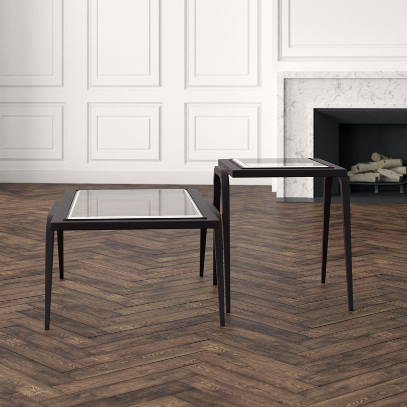 Mitchum 2 - Piece Coffee Table Set, Antique Copper