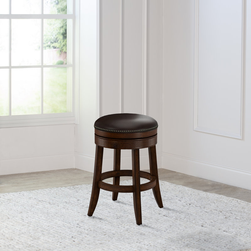 Tabouret de bar et de comptoir pivotant Hayriye, Tabouret de comptoir (assise de 26 po de hauteur)