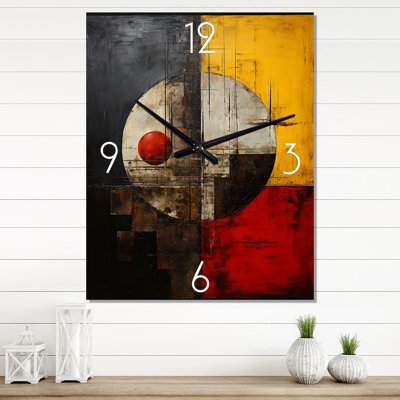 Belge avec horloge murale géométrique moderne