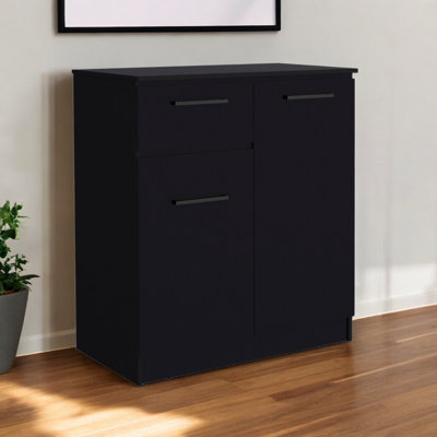 Commode combinée 36 po à tiroir noir