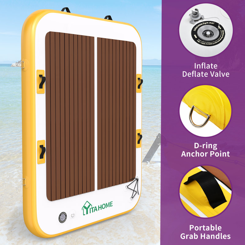 Balconera Inflatable Floating Dock, 5 ft. W